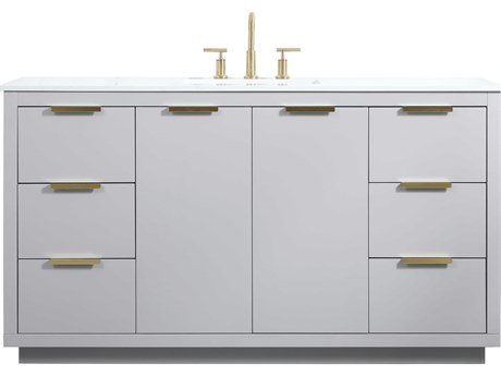 Elegant Lighting Blake Grey 60" Vanity