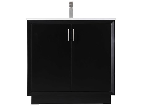 Elegant Lighting Hayes Black Vanity