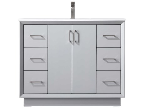 Elegant Lighting Hayes Grey Vanity