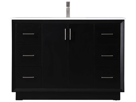 Elegant Lighting Hayes Black Vanity