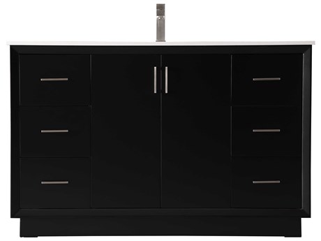 Elegant Lighting Hayes Black Vanity