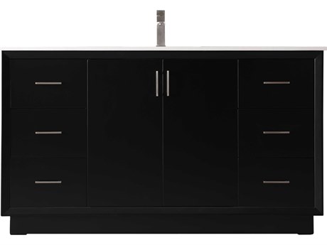Elegant Lighting Hayes Black Vanity