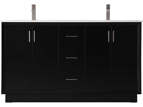 Elegant Lighting Hayes Black Vanity