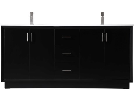 Elegant Lighting Hayes Black Vanity