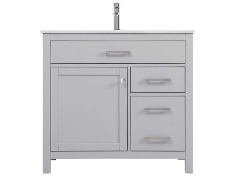 Elegant Lighting Lewis Grey Vanity