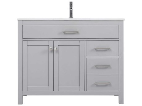 Elegant Lighting Lewis Grey Vanity