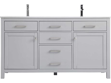Elegant Lighting Lewis Grey Vanity