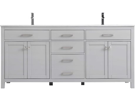 Elegant Lighting Lewis Grey Vanity