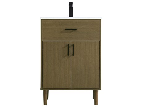Elegant Lighting Chandler Chestnut Brown 24" Vanity