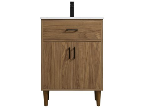 Elegant Lighting Chandler Walnut Brown 24" Vanity
