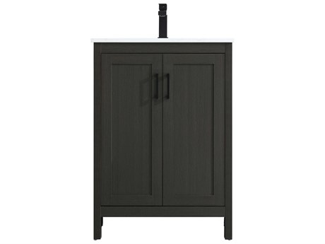 Elegant Lighting Finnley Mocha Brown 24" Vanity