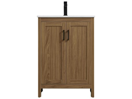 Elegant Lighting Finnley Walnut Brown 24" Vanity