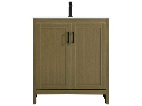 Elegant Lighting Finnley Chestnut Brown 30" Vanity