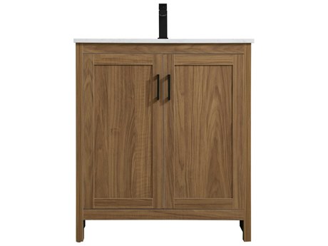 Elegant Lighting Finnley Walnut Brown 30" Vanity