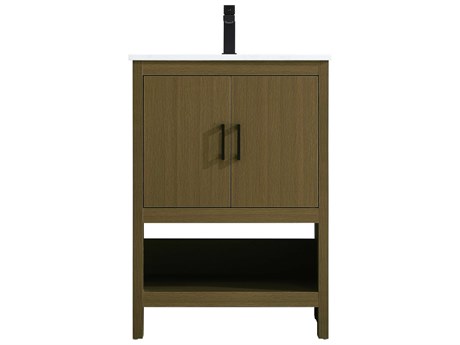 Elegant Lighting Ira Chestnut Brown 24" Vanity