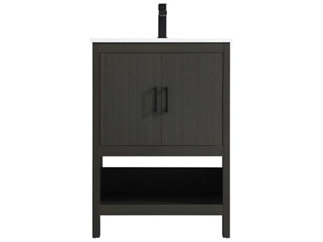 Elegant Lighting Ira Mocha Brown 24" Vanity