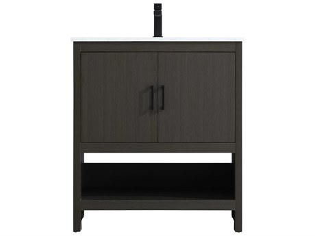 Elegant Lighting Ira Mocha Brown 30" Vanity