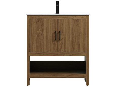 Elegant Lighting Ira Walnut Brown 30" Vanity