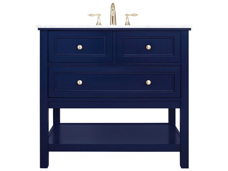 Elegant Lighting Metropolis Blue 36" Vanity
