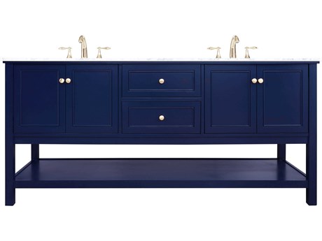 Elegant Lighting Metropolis Blue 72" Vanity