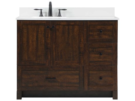 Elegant Lighting Soma Expresso 42" Vanity with Backsplash
