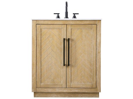 Elegant Lighting Chase Linen Oak Vanity