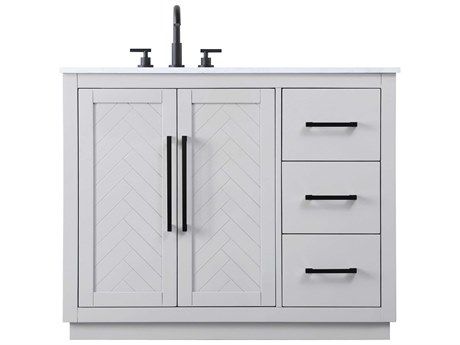 Elegant Lighting Chase Grey Vanity