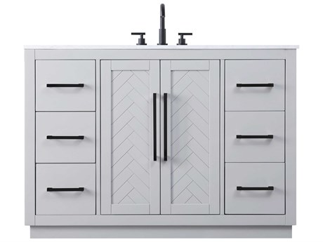 Elegant Lighting Chase Grey Vanity