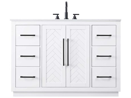 Elegant Lighting Chase White Vanity
