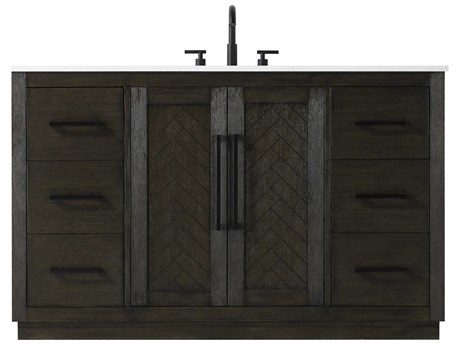 Elegant Lighting Chase Chocolate Oak Vanity