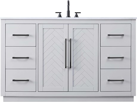 Elegant Lighting Chase Grey Vanity