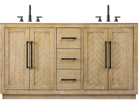 Elegant Lighting Chase Linen Oak Vanity