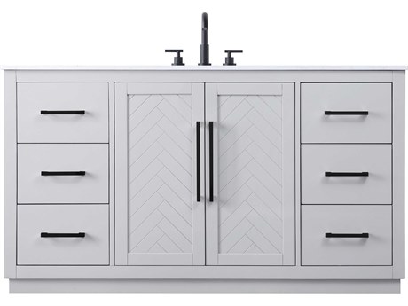 Elegant Lighting Chase Grey Vanity