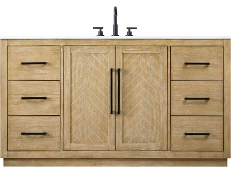 Elegant Lighting Chase Linen Oak Vanity