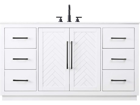 Elegant Lighting Chase White Vanity