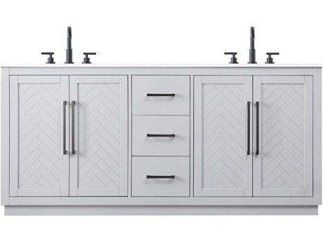 Elegant Lighting Chase Grey Vanity
