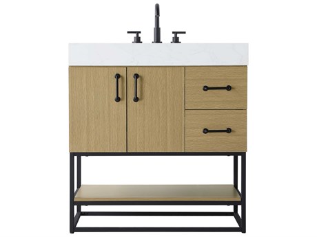 Elegant Lighting Caroline Honey Brown Vanity