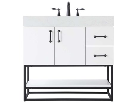 Elegant Lighting Caroline White Vanity