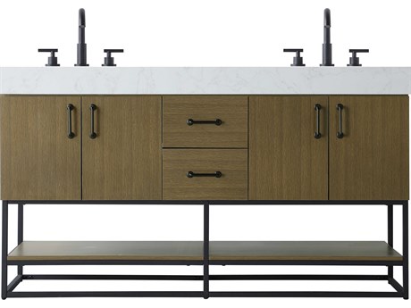 Elegant Lighting Caroline Chestnut Brown Vanity