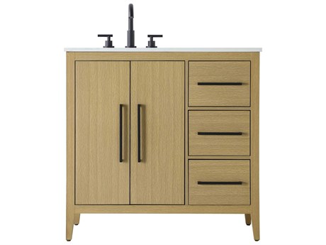 Elegant Lighting Millie Honey Brown Vanity