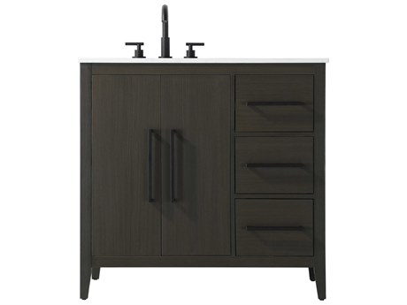 Elegant Lighting Millie Mocha Brown Vanity