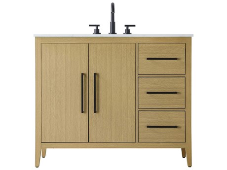 Elegant Lighting Millie Honey Brown Vanity