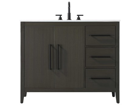 Elegant Lighting Millie Mocha Brown Vanity