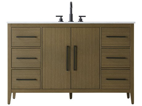 Elegant Lighting Millie Chestnut Brown Vanity