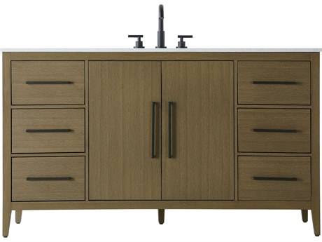 Elegant Lighting Millie Chestnut Brown Vanity