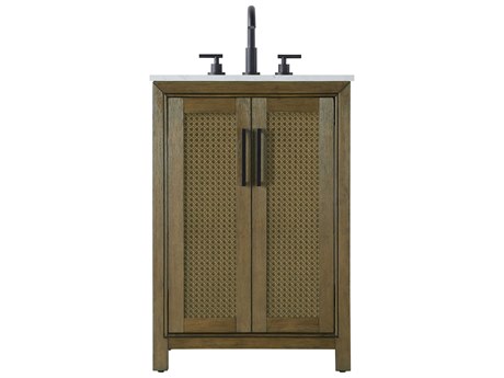 Elegant Lighting Alina Hazel Oak Vanity