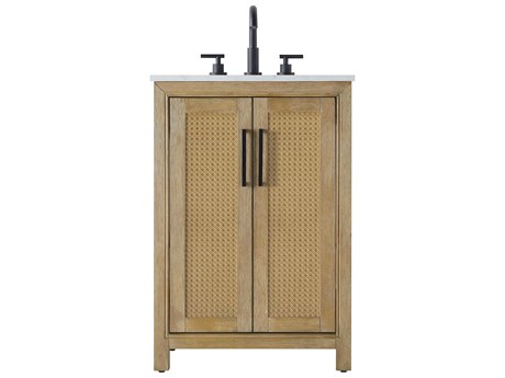 Elegant Lighting Alina Linen Oak Vanity