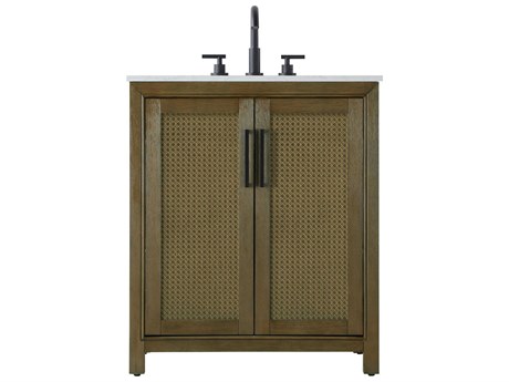 Elegant Lighting Alina Hazel Oak Vanity