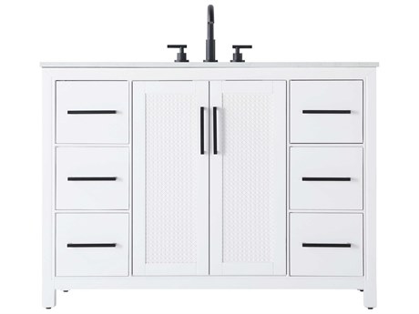 Elegant Lighting Alina White Vanity
