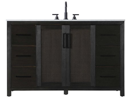 Elegant Lighting Alina Chocolate Oak Vanity